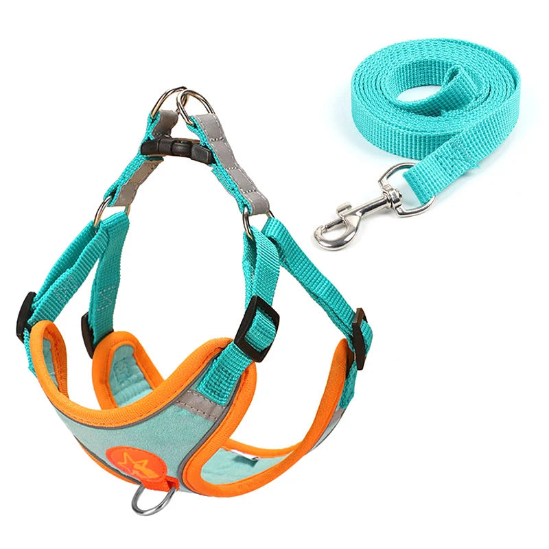 Adjustable Soft Padded Pet Vest Reflective Adjustable Puppy