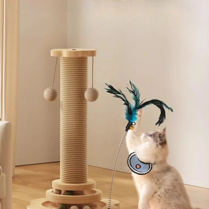Cat Climbing Frame Integrated Wear Resistant Ball Cat-teaser
