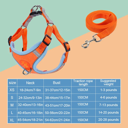 Adjustable Soft Padded Pet Vest Reflective Adjustable Puppy