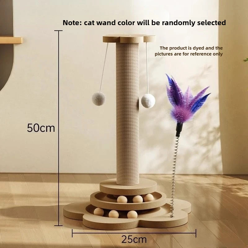 Cat Climbing Frame Integrated Wear Resistant Ball Cat-teaser