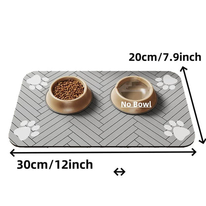 S（little kitten ）、M、L bsorbent Pet Feeding Mat, Waterproof