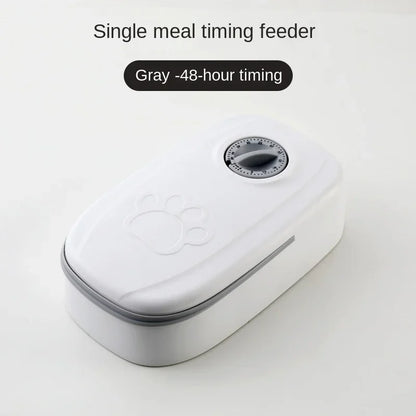 Dog Feeder Cat Automatic Feeding Water Bowl with Timer Pet Food