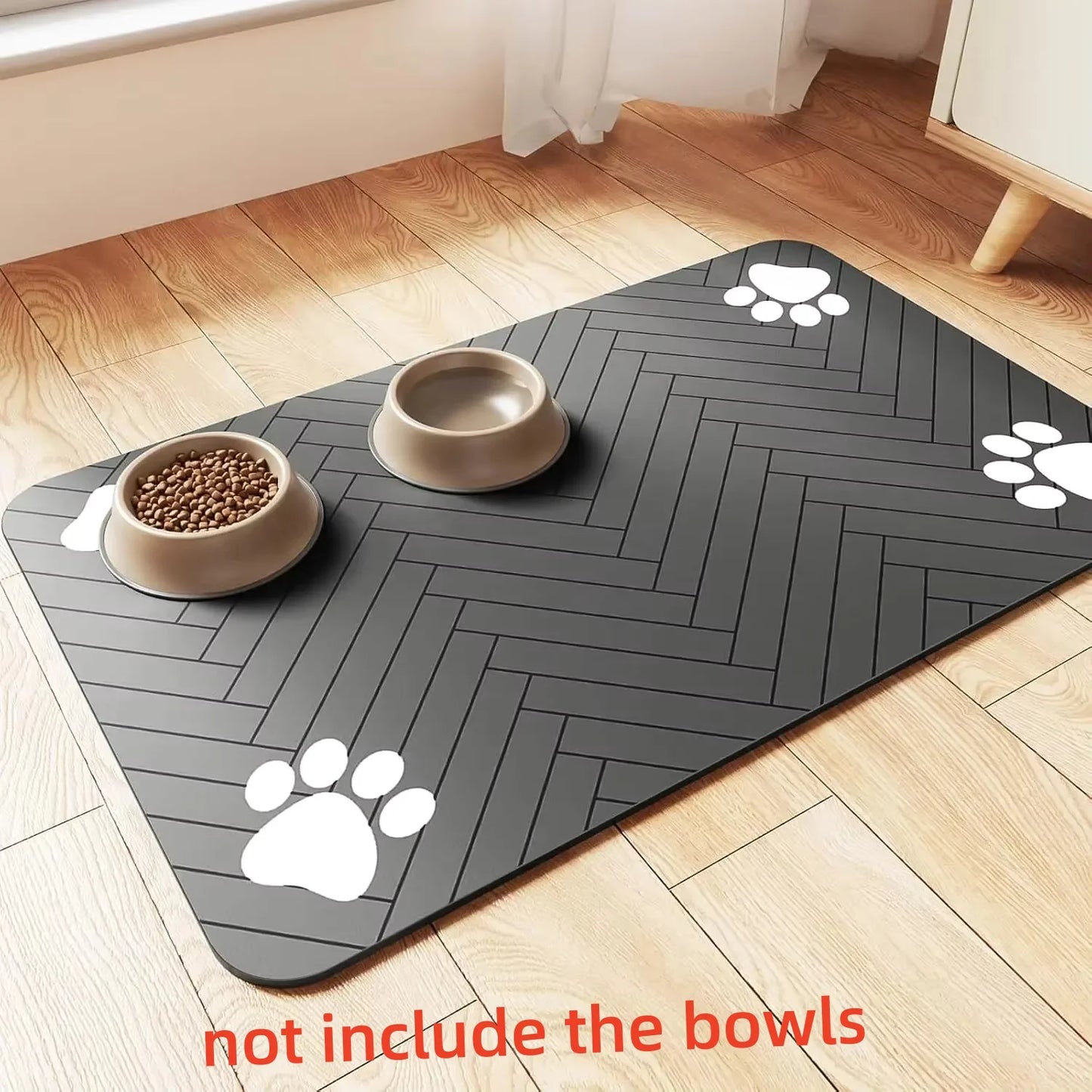 S（little kitten ）、M、L bsorbent Pet Feeding Mat, Waterproof
