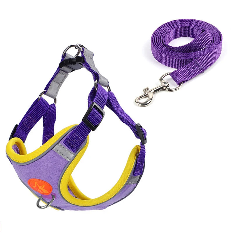 Adjustable Soft Padded Pet Vest Reflective Adjustable Puppy