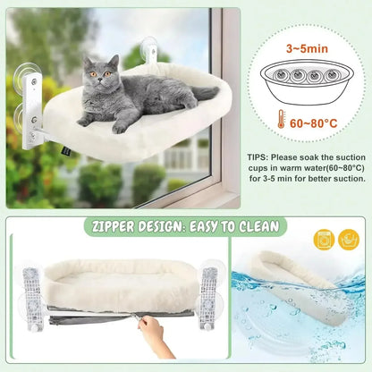 Cat Hammock Window Habitat Cat Sunbathing Glass Hanging