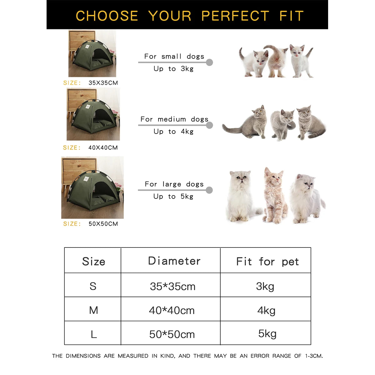 Pet Tent Bed Cats House Supplies Products Accessories