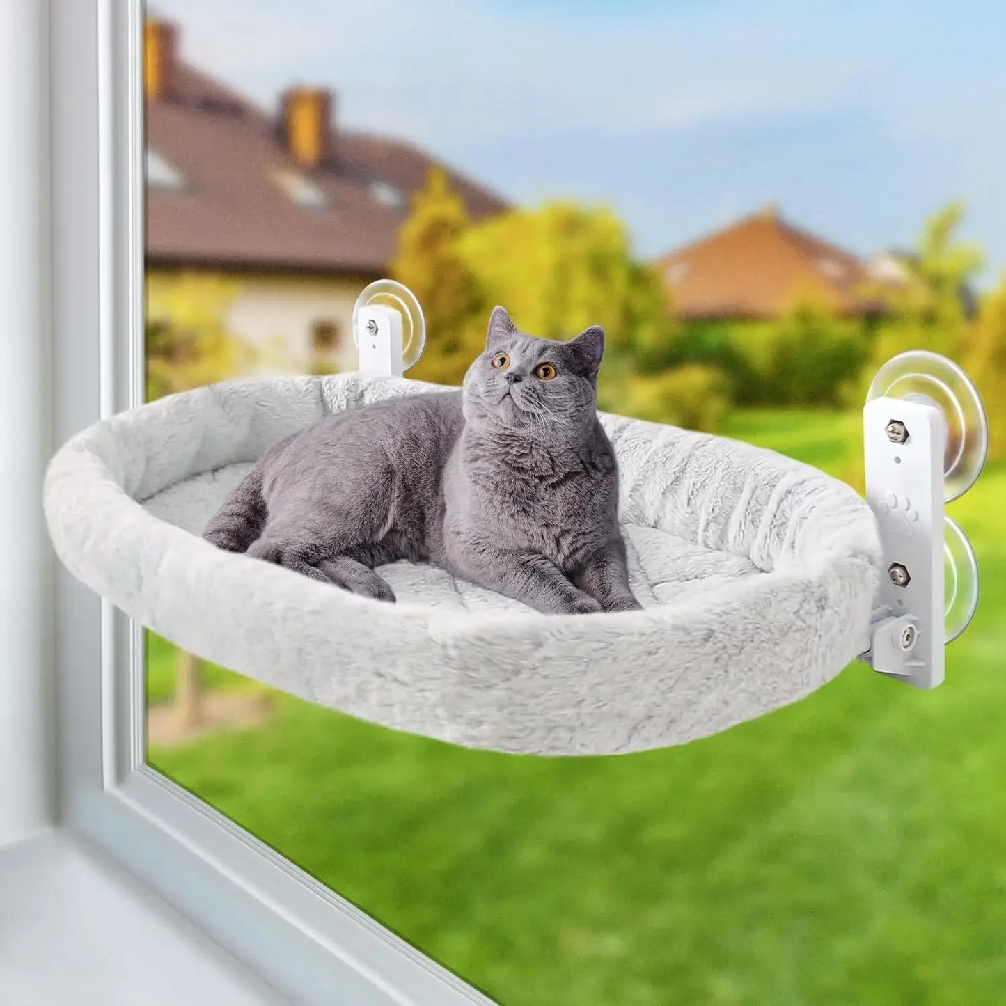 Cat Hammock Window Habitat Cat Sunbathing Glass Hanging