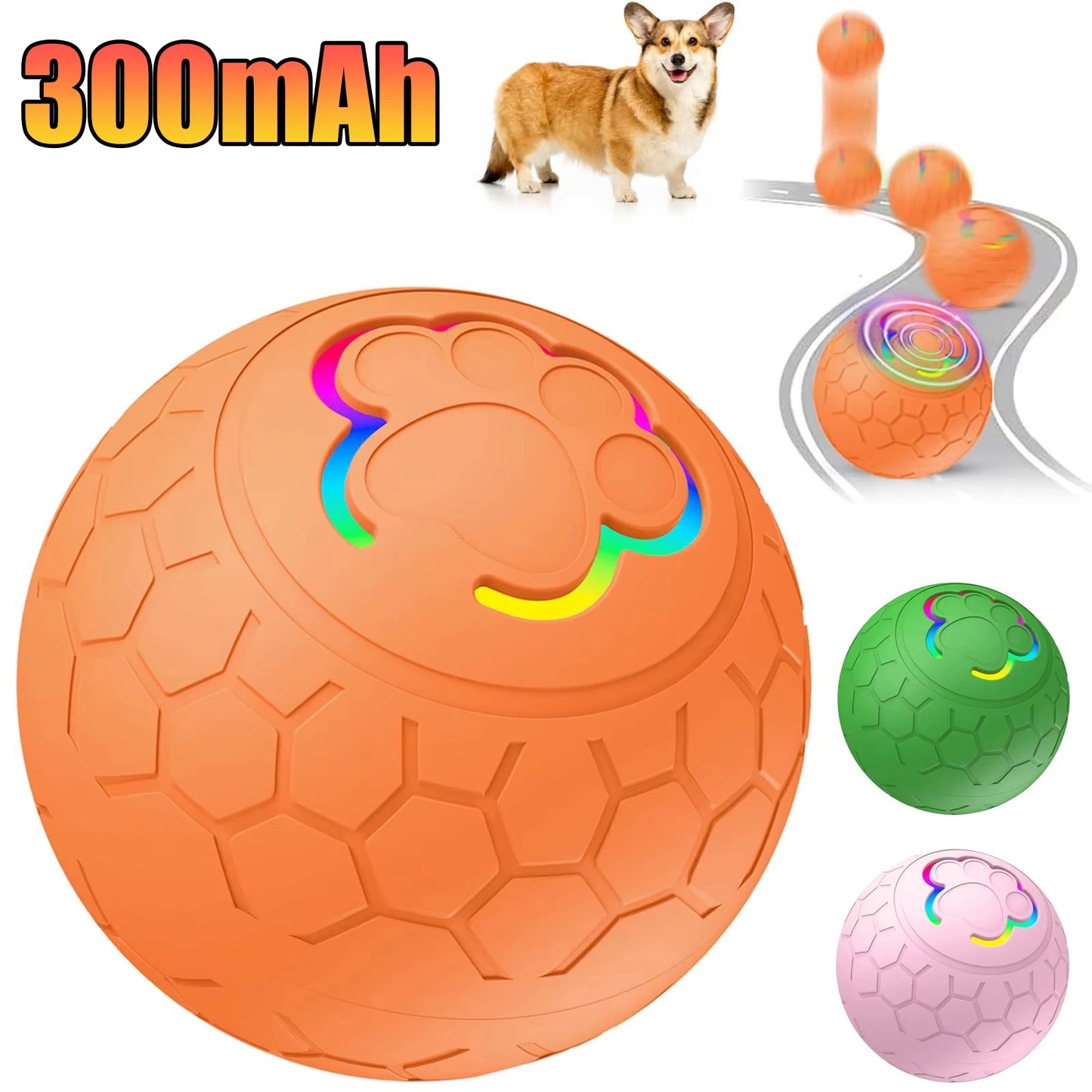 Smart Interactive Dog Toy Ball Electronic Pet Toy Ball USB