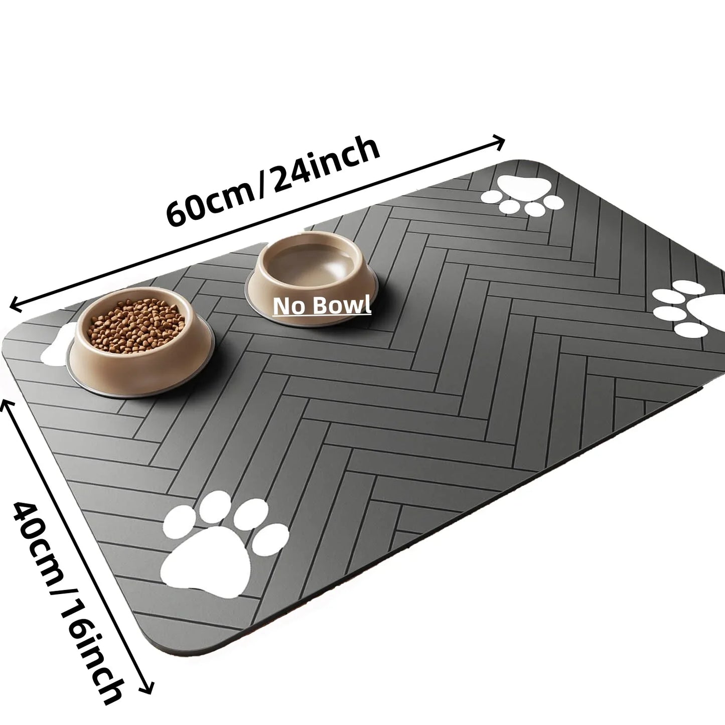 S（little kitten ）、M、L bsorbent Pet Feeding Mat, Waterproof