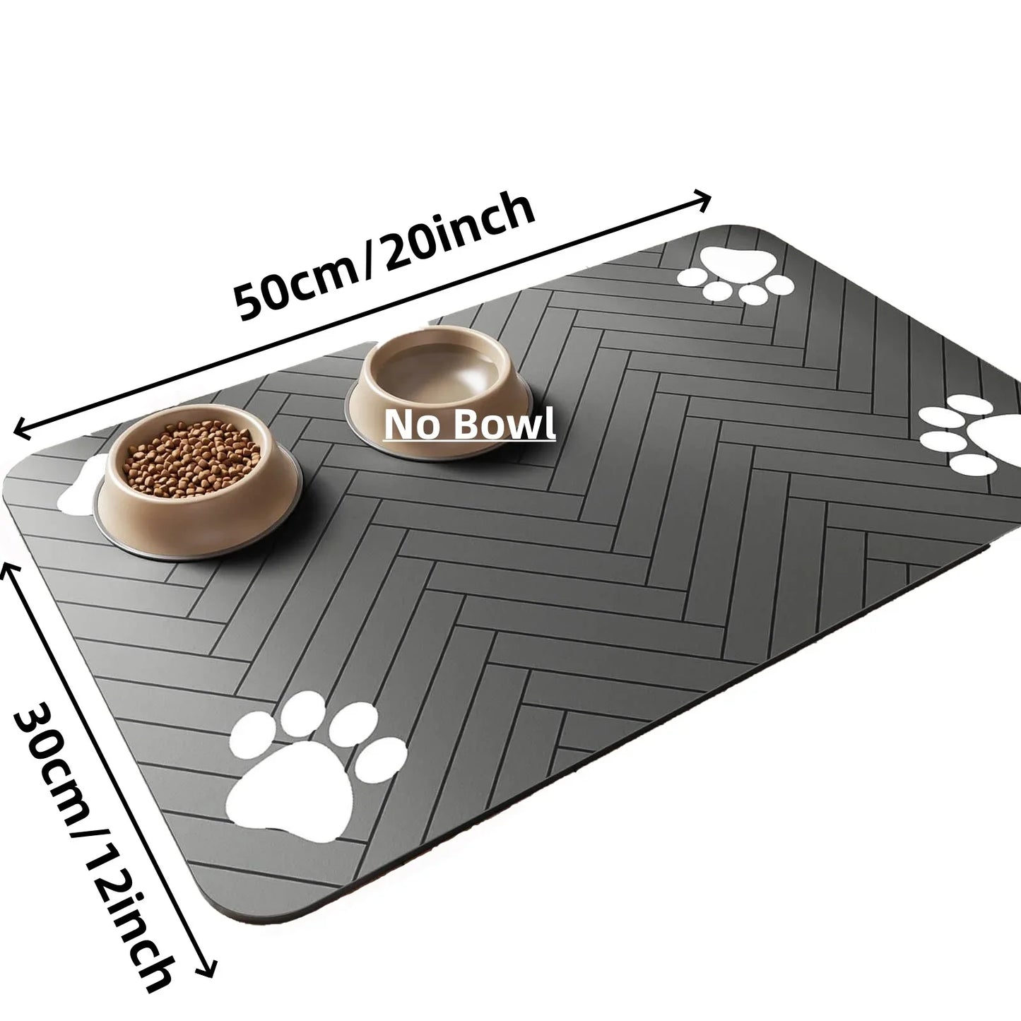 S（little kitten ）、M、L bsorbent Pet Feeding Mat, Waterproof