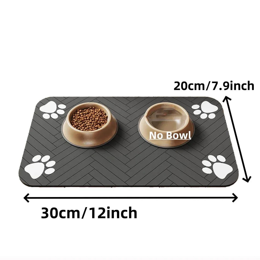 S（little kitten ）、M、L bsorbent Pet Feeding Mat, Waterproof