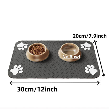 S（little kitten ）、M、L bsorbent Pet Feeding Mat, Waterproof