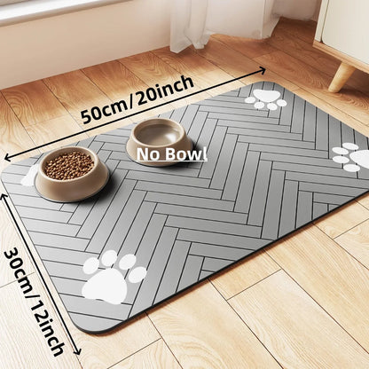 S（little kitten ）、M、L bsorbent Pet Feeding Mat, Waterproof