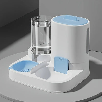 1-Pack Automatic Gravity-Fed Cat Water Dispenser & Feeder