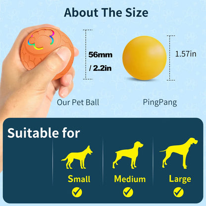 Smart Interactive Dog Toy Ball Electronic Pet Toy Ball USB