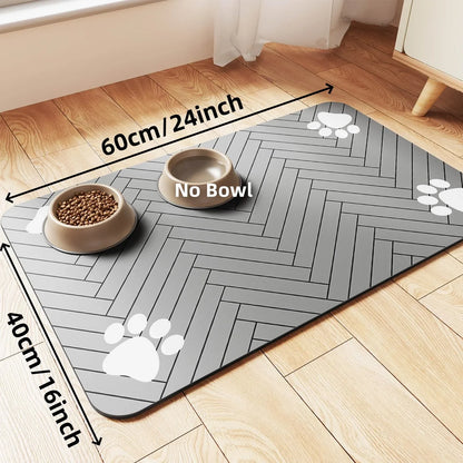 S（little kitten ）、M、L bsorbent Pet Feeding Mat, Waterproof
