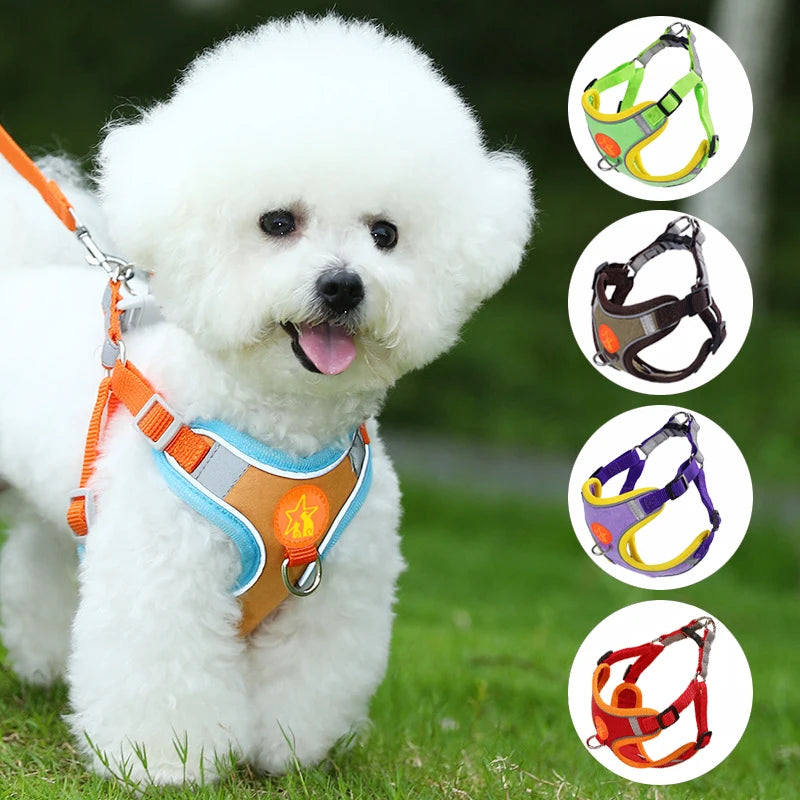 Adjustable Soft Padded Pet Vest Reflective Adjustable Puppy