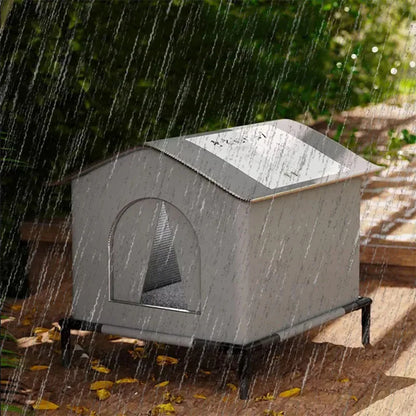 Waterproof Warm Cat Dog House, Winter Outdoor Stray