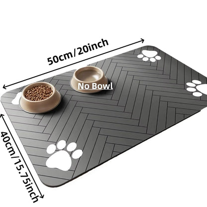 S（little kitten ）、M、L bsorbent Pet Feeding Mat, Waterproof