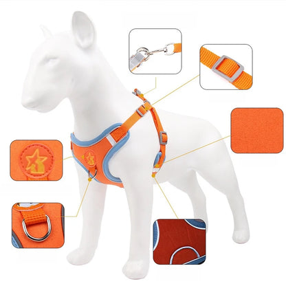 Adjustable Soft Padded Pet Vest Reflective Adjustable Puppy